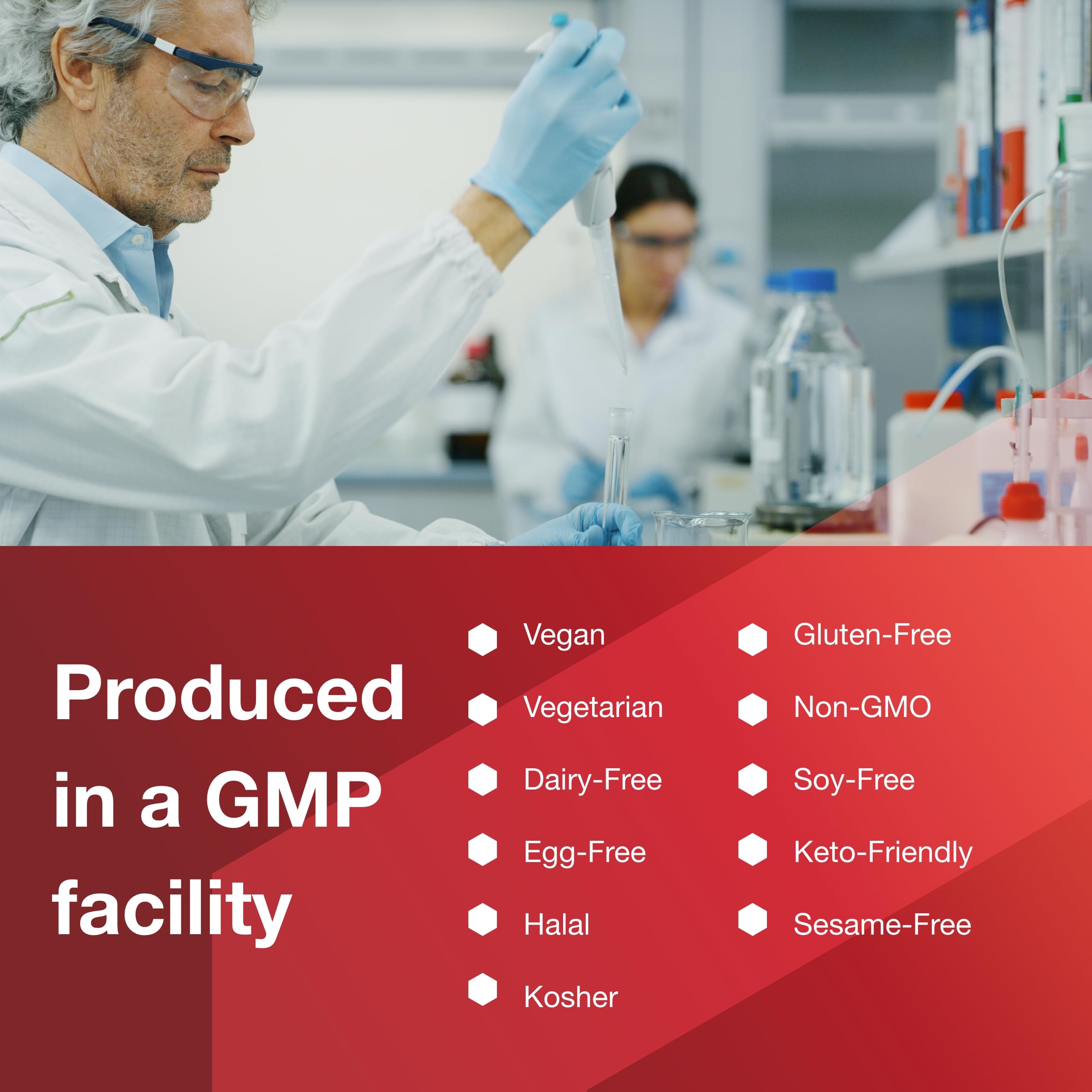 Nutrition facts panel for L-Arginine 1000mg tablet