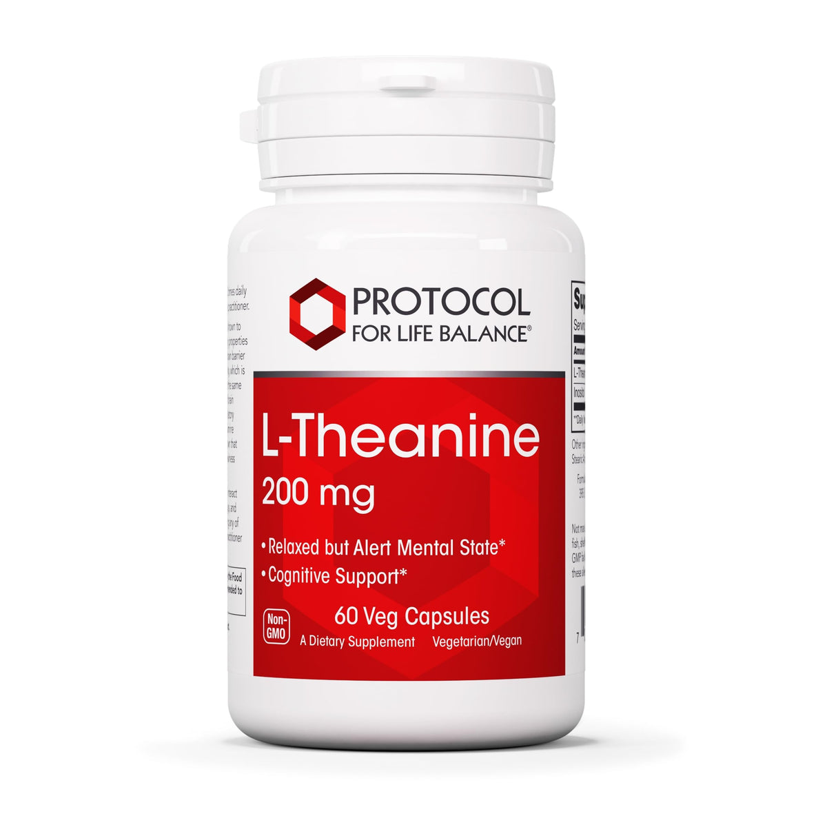 Protocol for Life Balance L-Theanine 200mg bottle front label