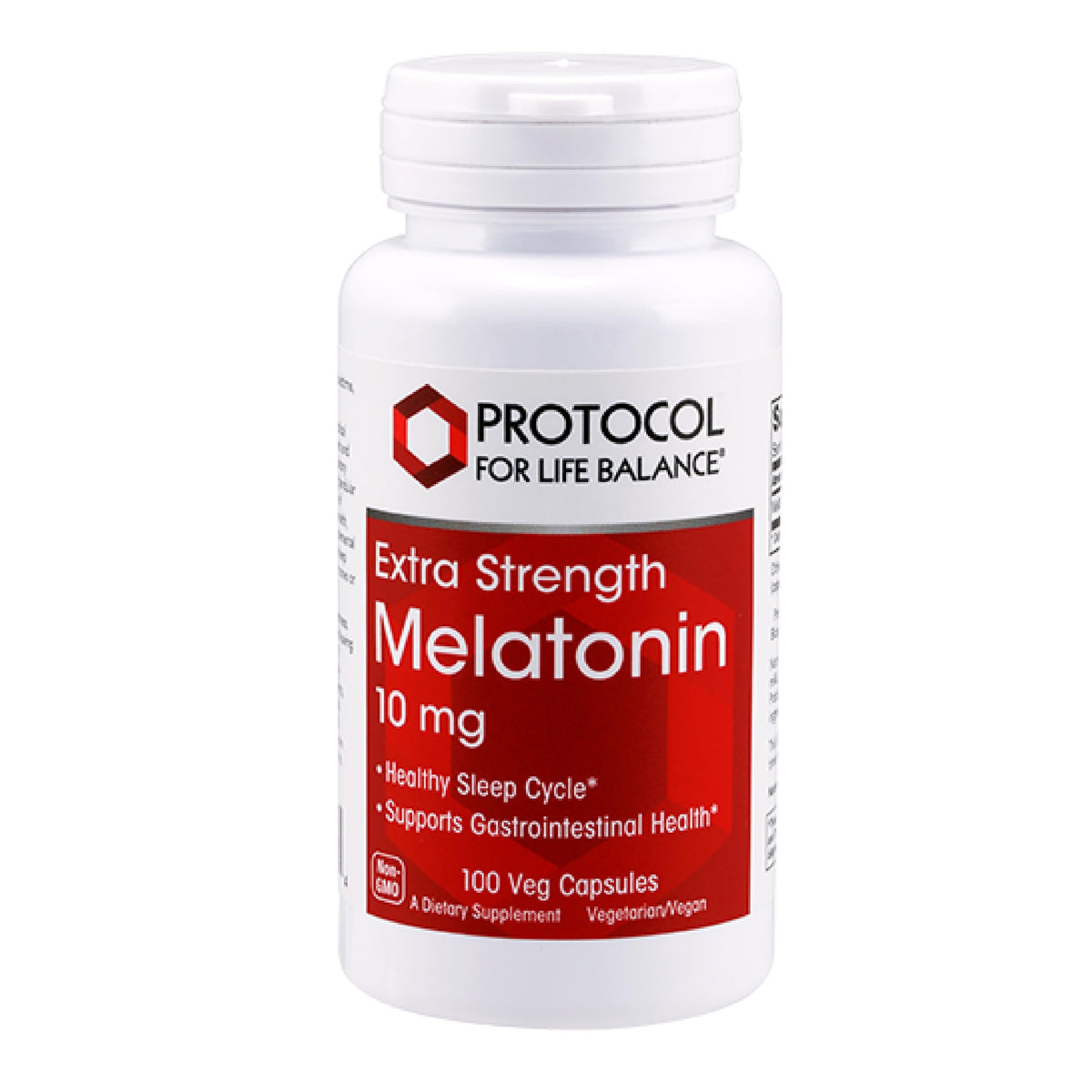 Bottle of Protocol For Life Balance Melatonin Extra Strength 10 mg