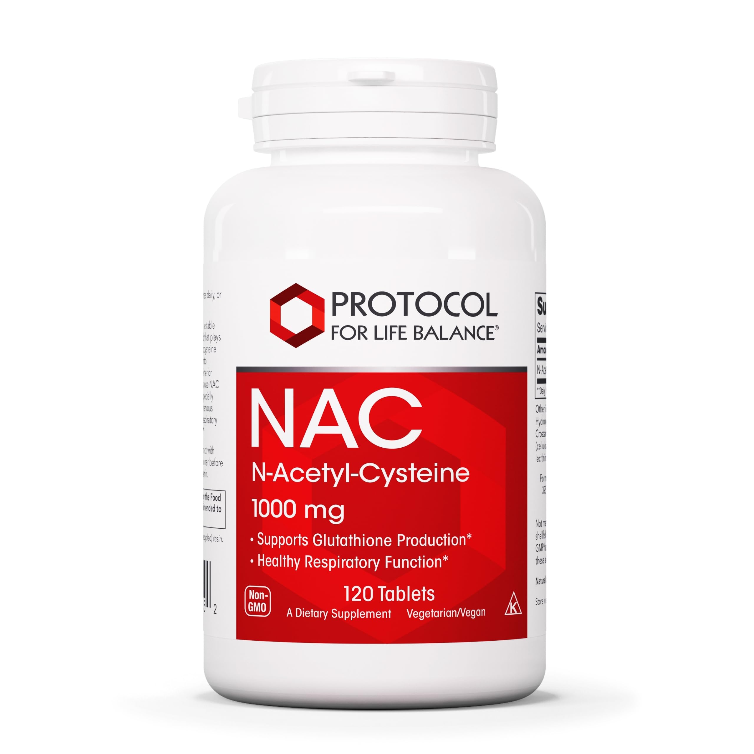 Protocol For Life Balance NAC 1000mg bottle with 120 tablets