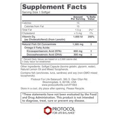 Close-up of Ultra Omega 3-D softgel capsules