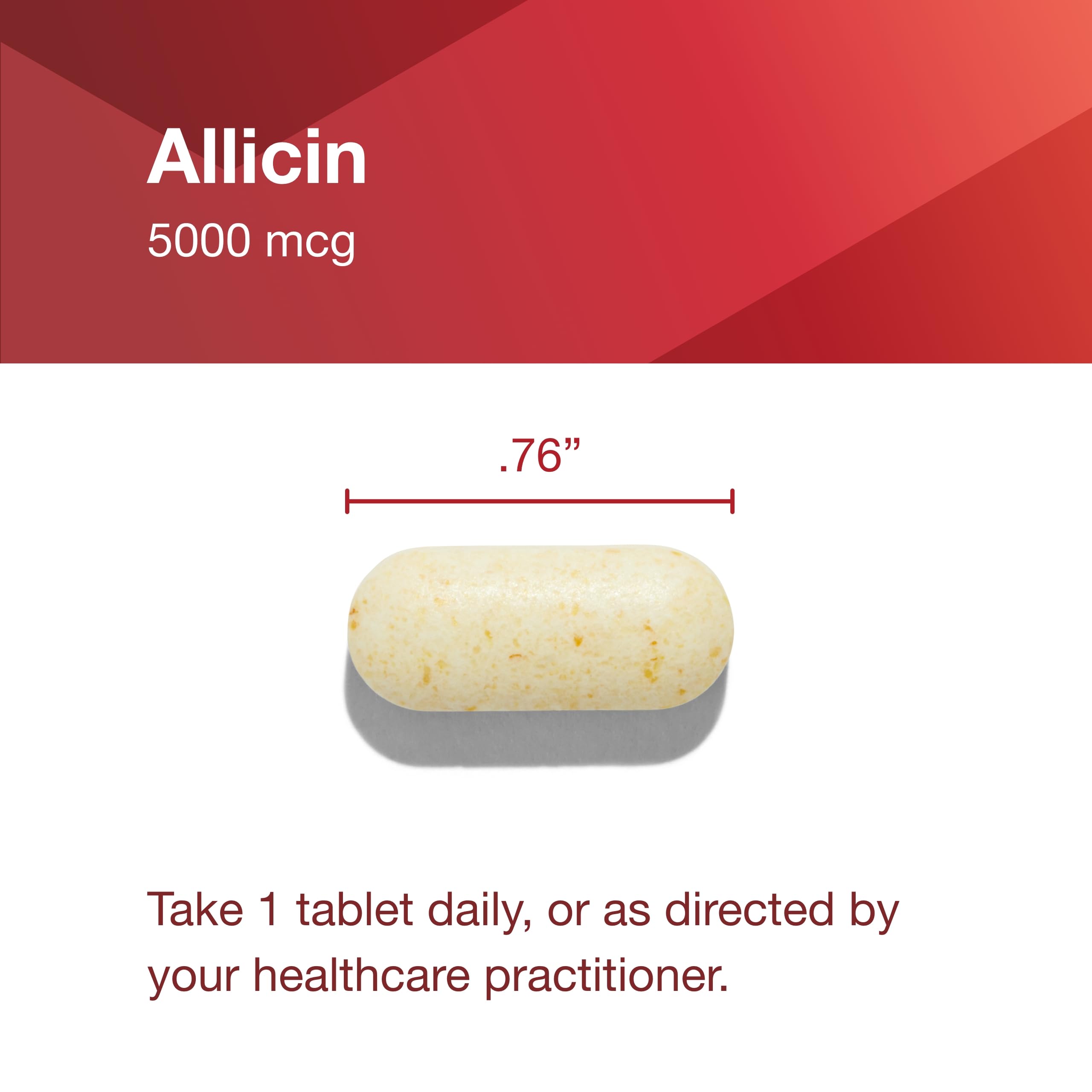 Allergen-free label on Protocol Garlic 5,000 package