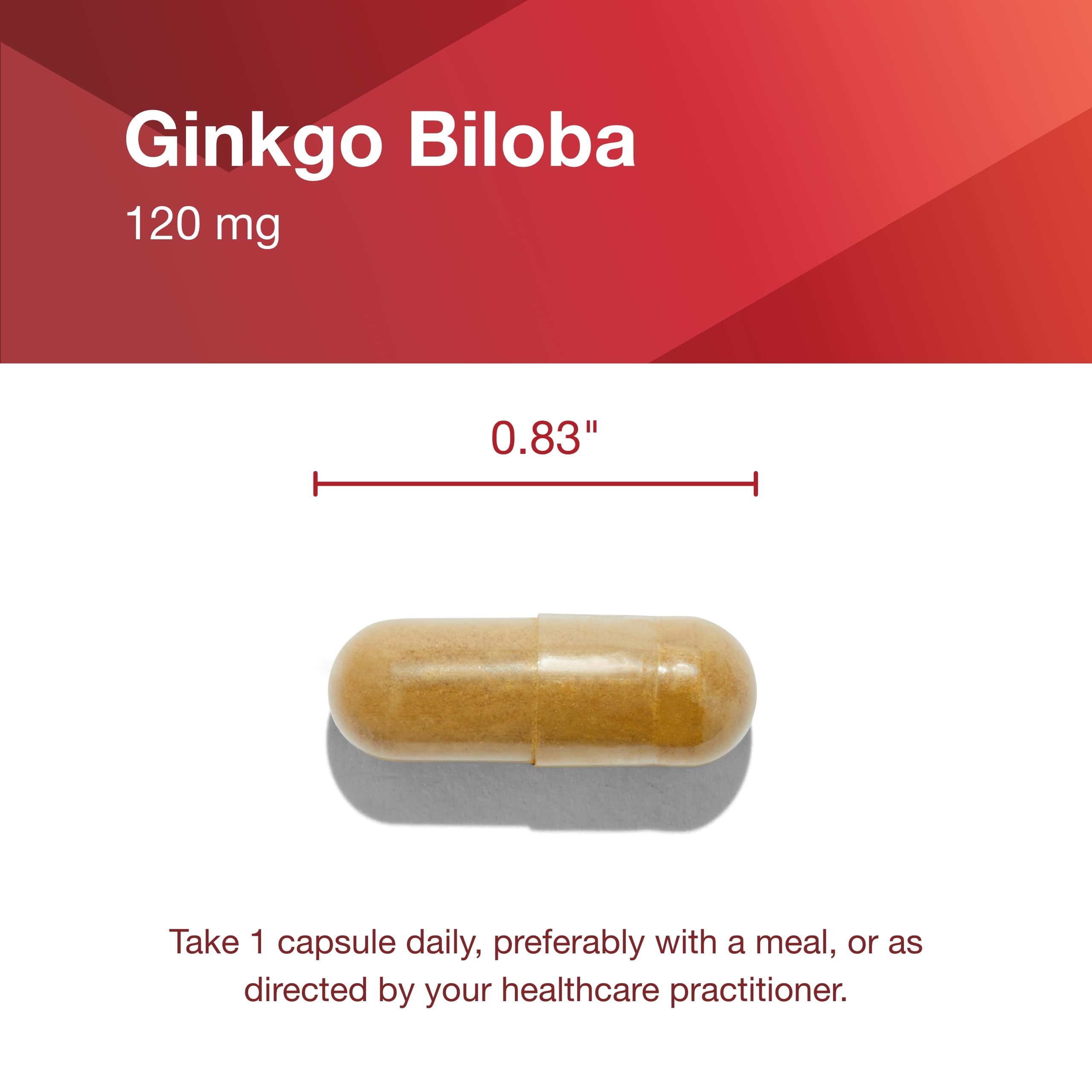 Side view of Protocol Ginkgo Biloba bottle