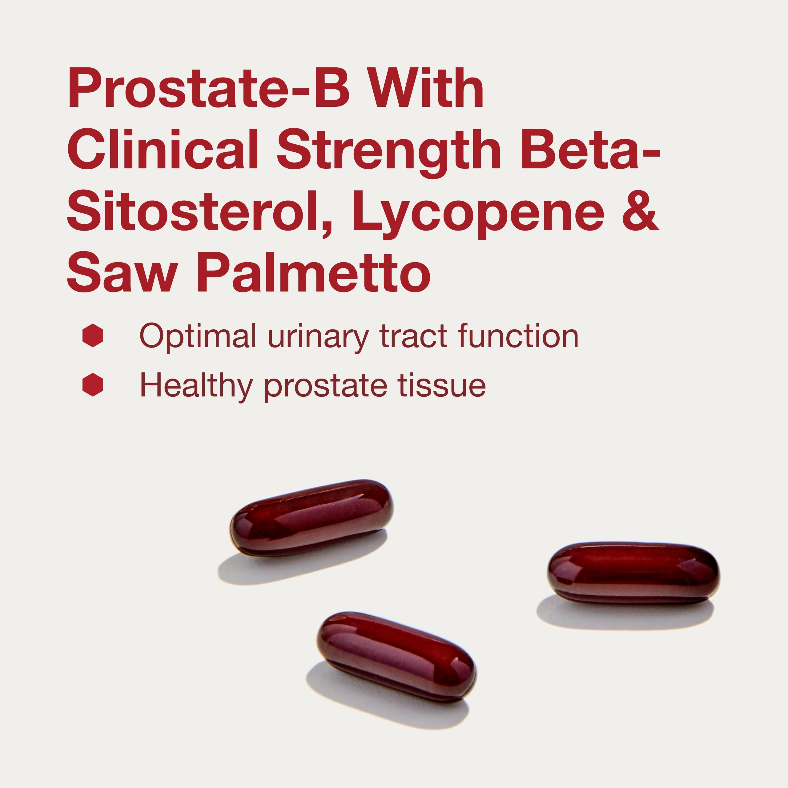 Graphic highlighting beta-sitosterol, saw palmetto, and lycopene ingredients