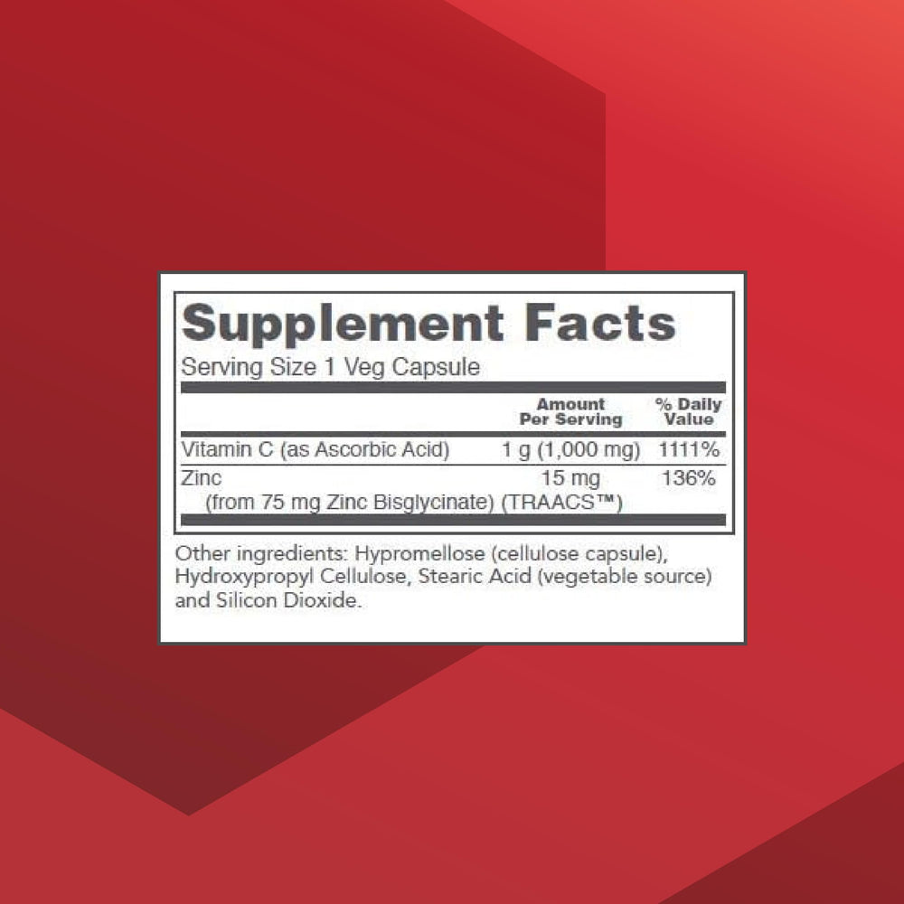 Bottle of PROTOCOL FOR LIFE BALANCE C-1000 + Zinc-15