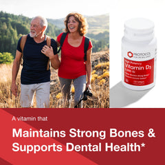 Illustration of bone and teeth health with Vitamin D3