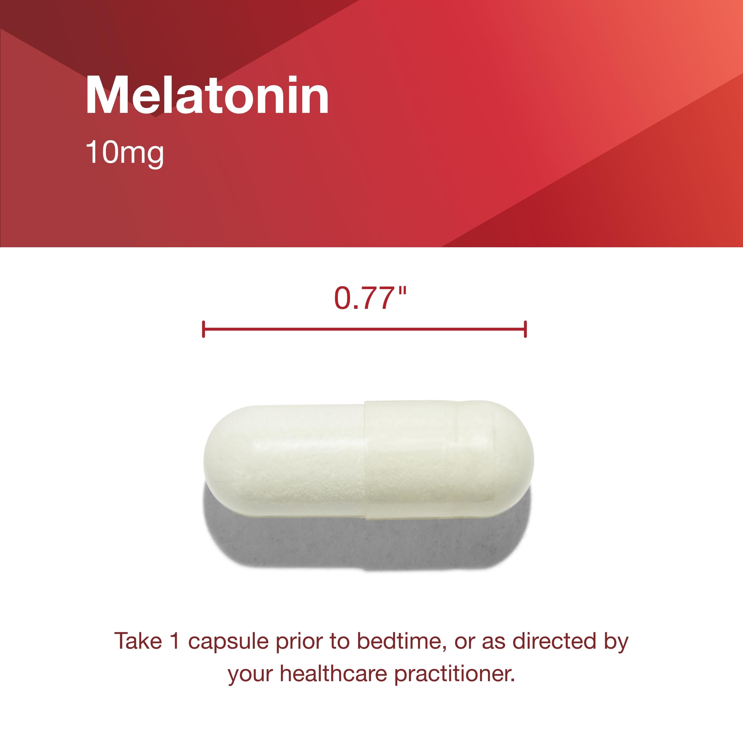 Vegan capsules of Melatonin Extra Strength 10 mg