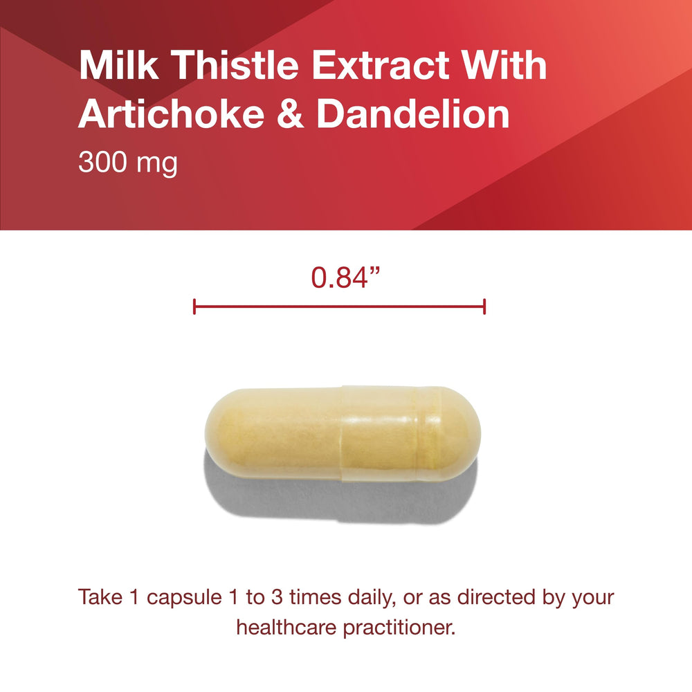 Product packaging of Protocol Milk Thistle Extract with capsules