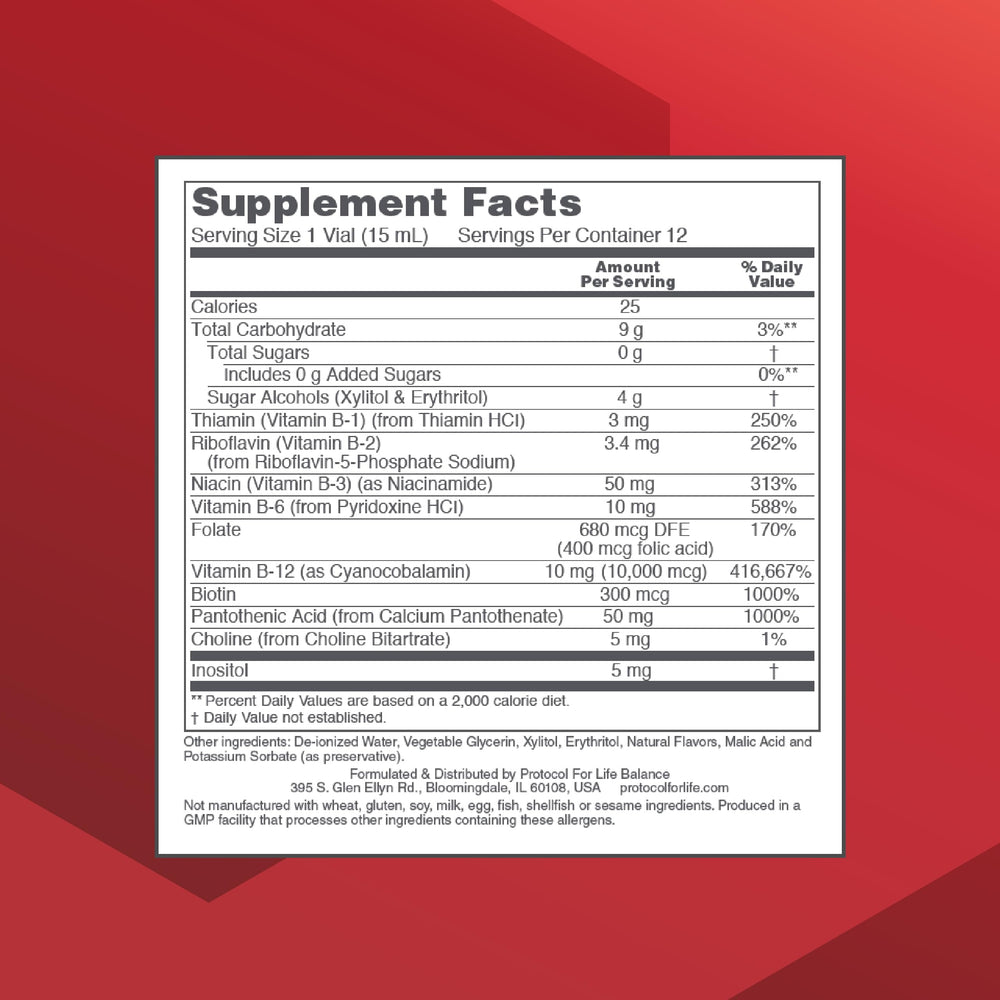 Strawberry flavor liquid B-12 vial