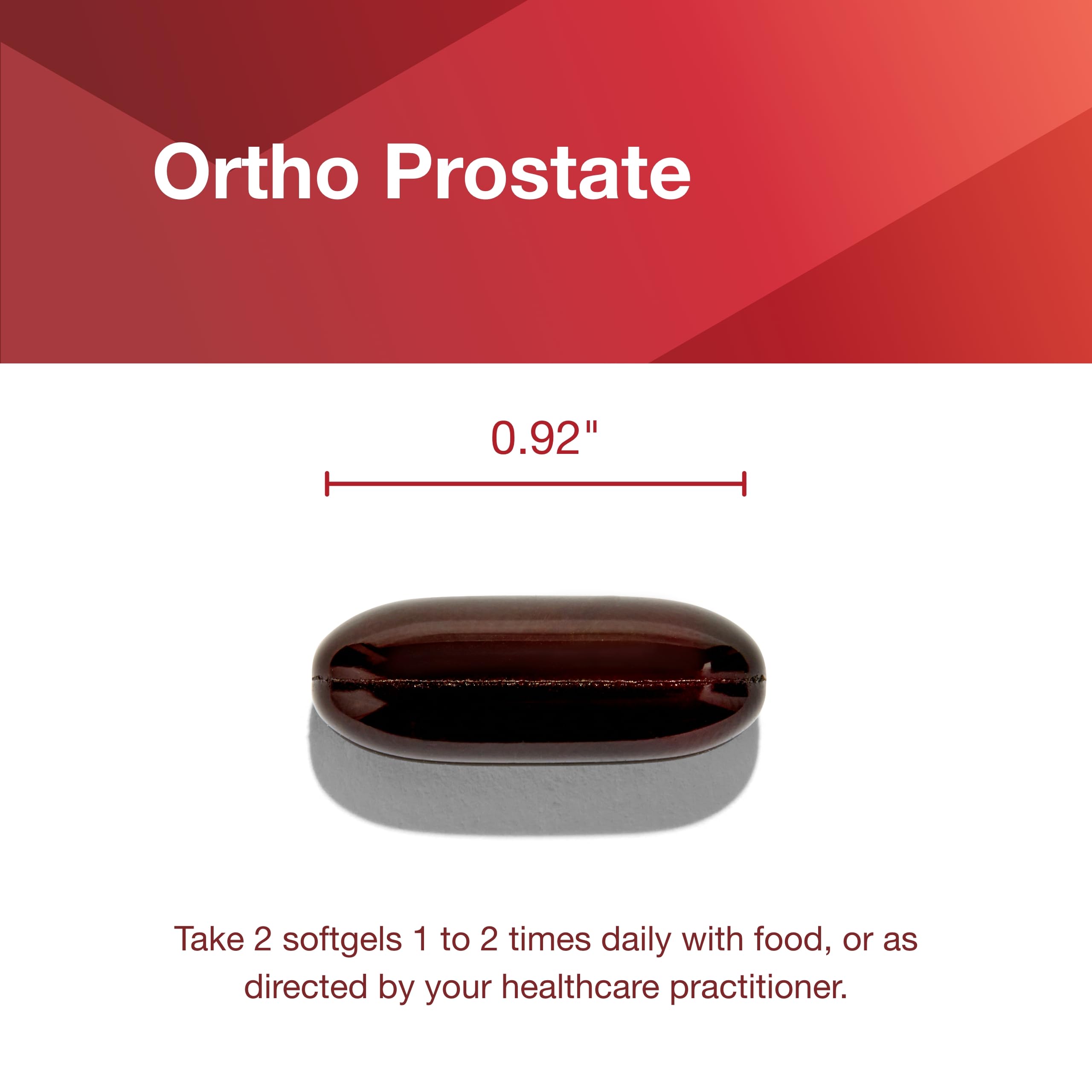 Supplement facts panel of Protocol Ortho Prostate
