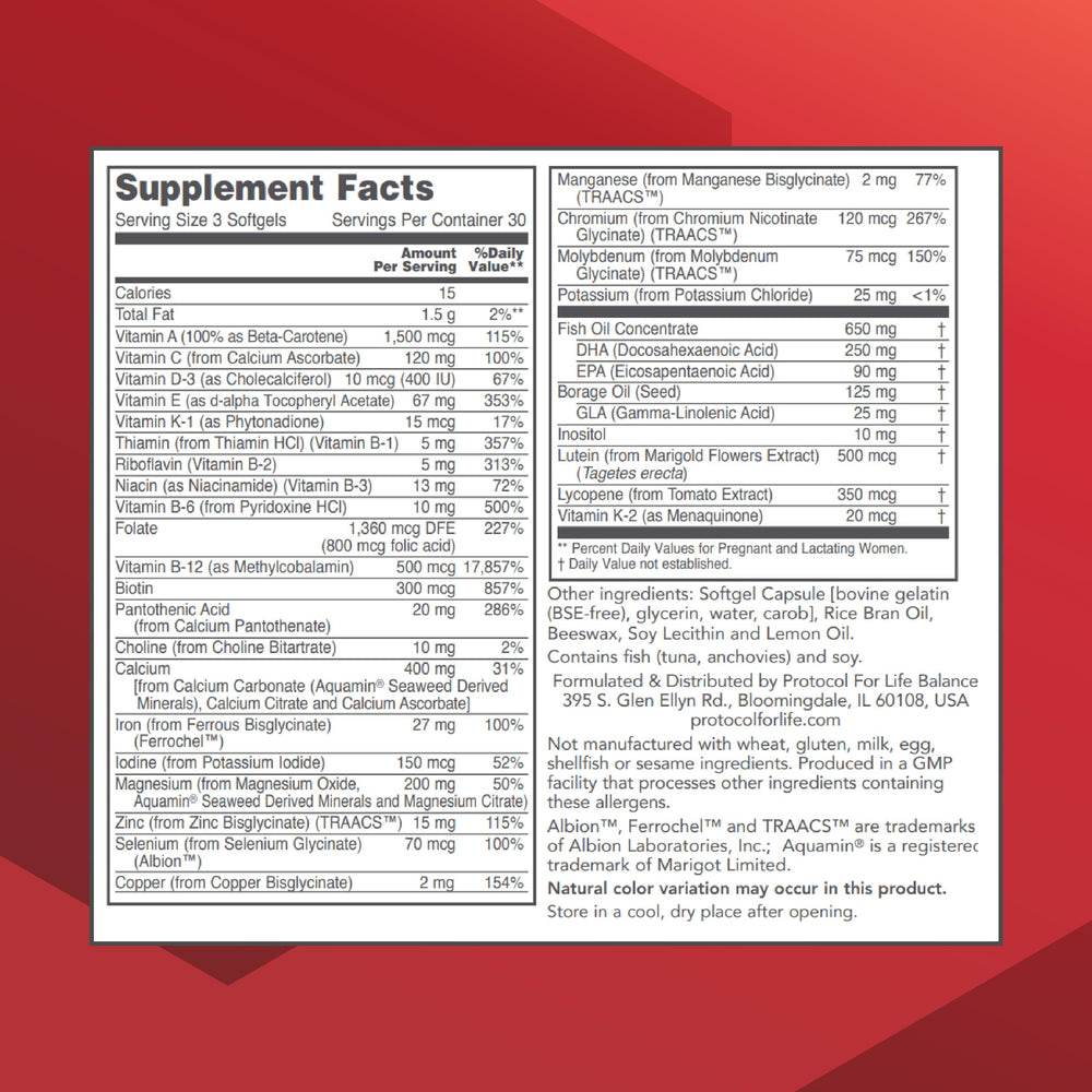 Close-up of DHA 250 mg per serving label on bottle