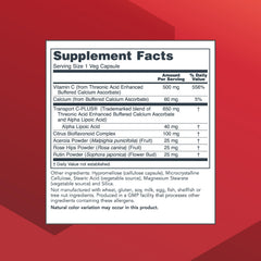 Close-up of Protocol Protosorb C 500 vegetarian capsules
