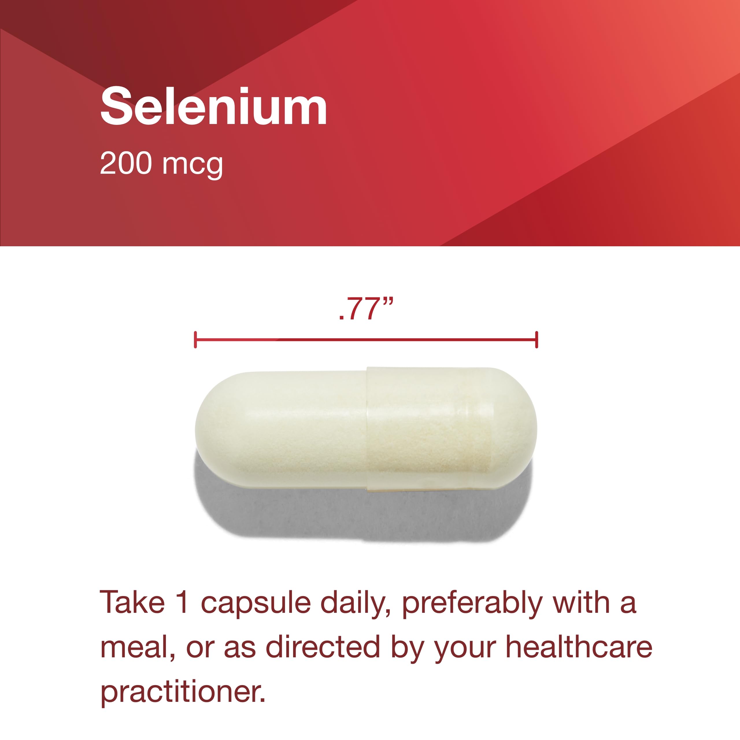 90-count bottle packaging for Protocol Selenium 200mcg