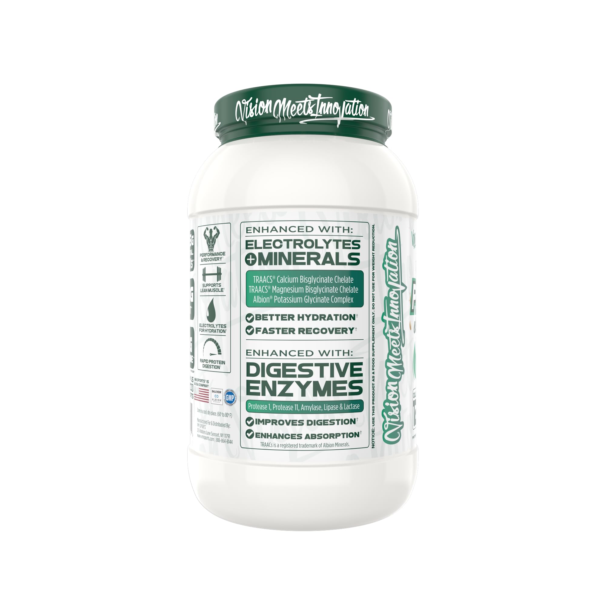 Protolyte plant-protein blend image displays pea, pumpkin seed, watermelon seed proteins for clean nutrition.