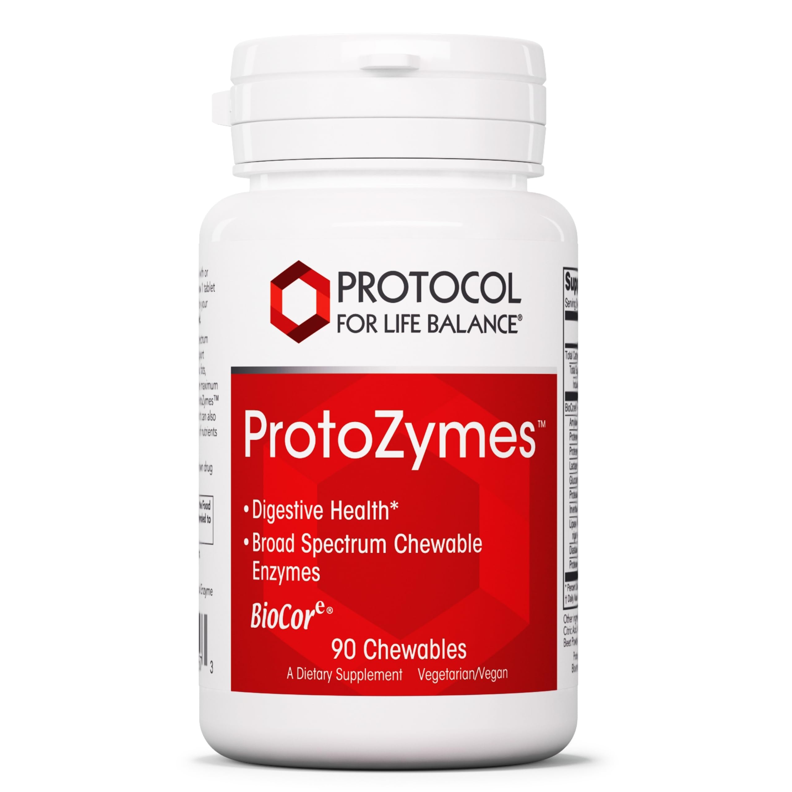 ProtoZymes product bottle label with Protocol For Life Balance branding
