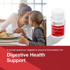 Illustration of enzymes lactase, protease, and lipase