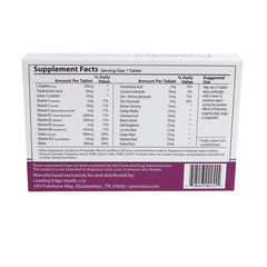 Close-up of Provestra bottle label and tablets