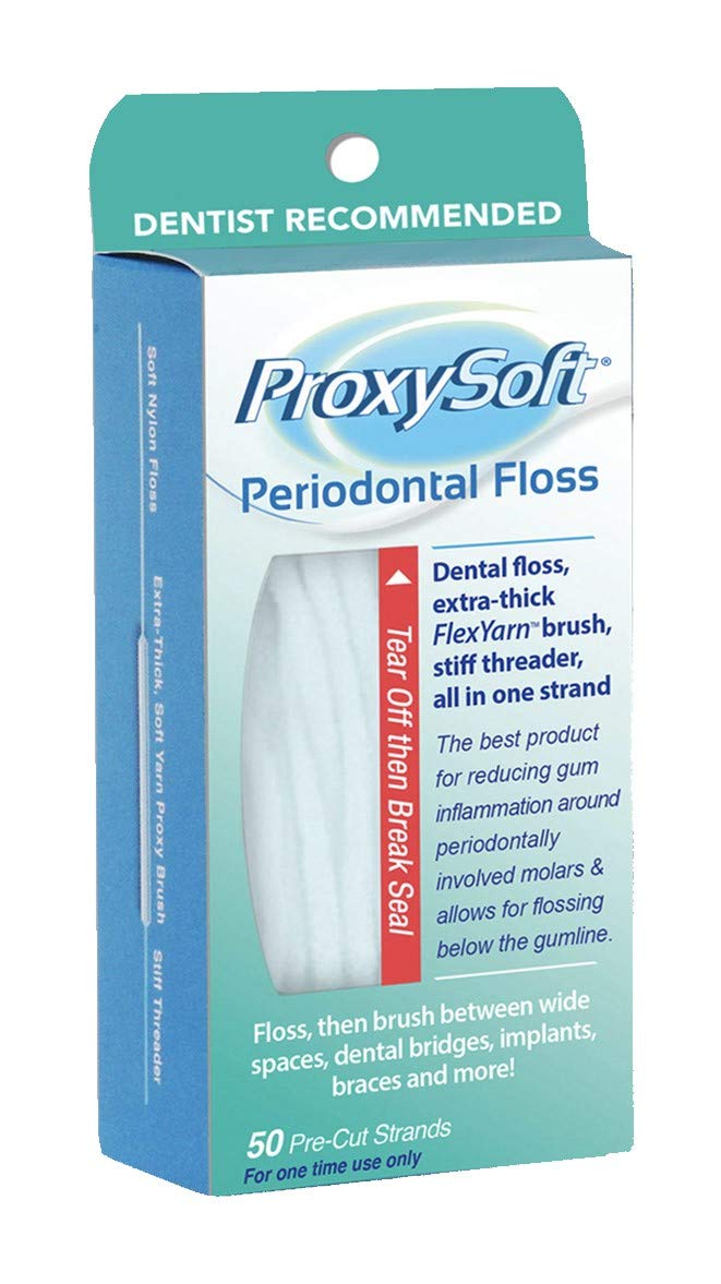 ProxySoft Periodontal Floss with built-in stiff threader