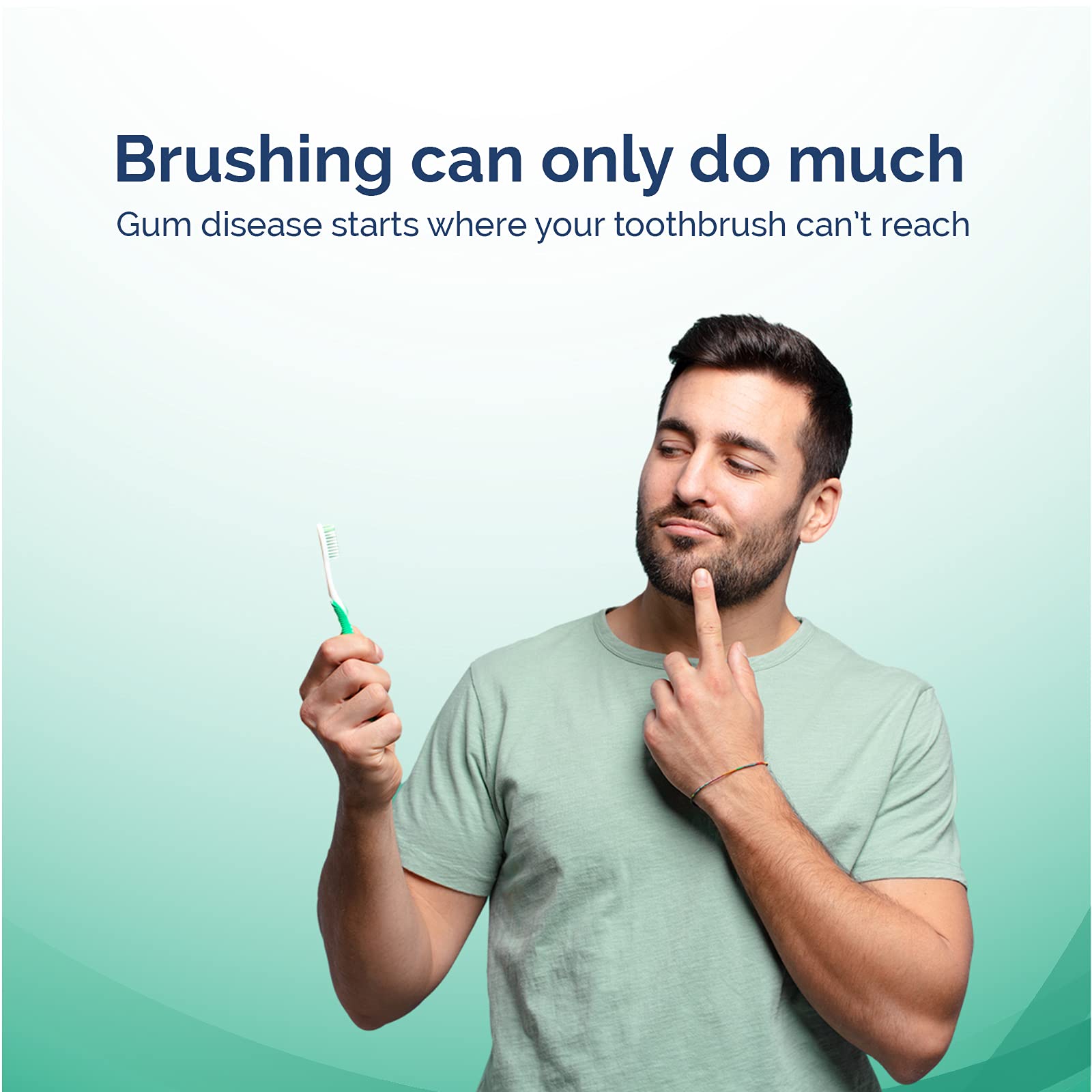 Soft nylon floss and brush designed for braces and periodontal care