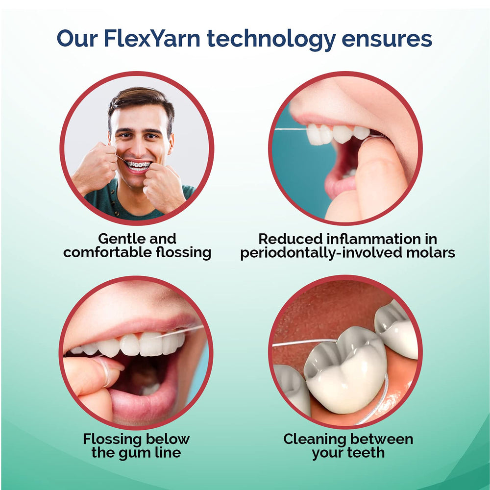 Flossers designed for cleaning under the gumline and around braces