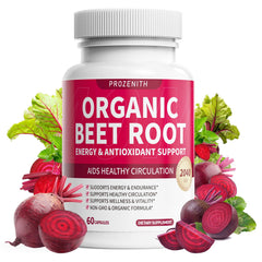 PROZENITH Beet Root Capsule bottle with label
