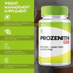 Close-up of Prozen Zenith Plus pills inside bottle