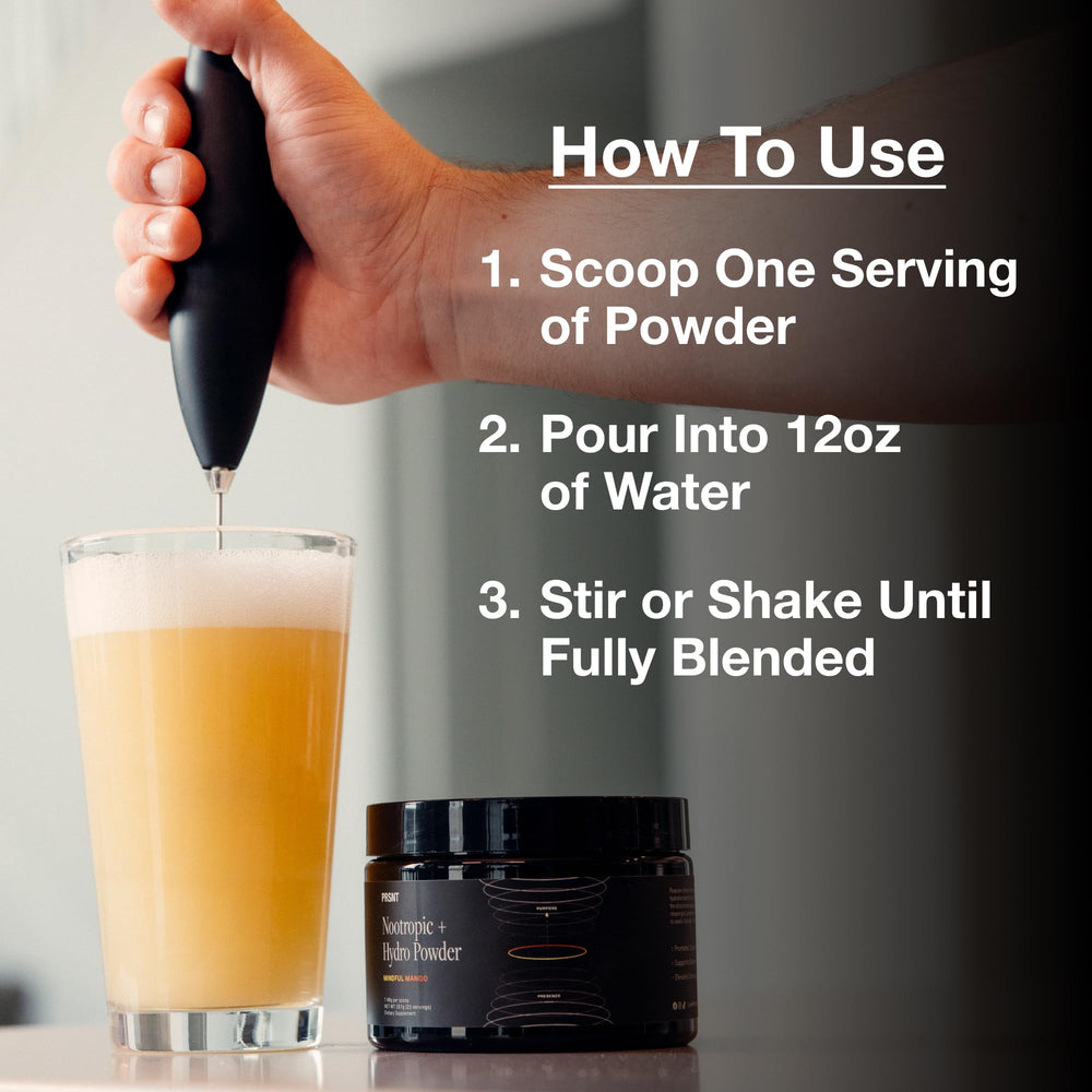 Serving scoop with mango powder texture