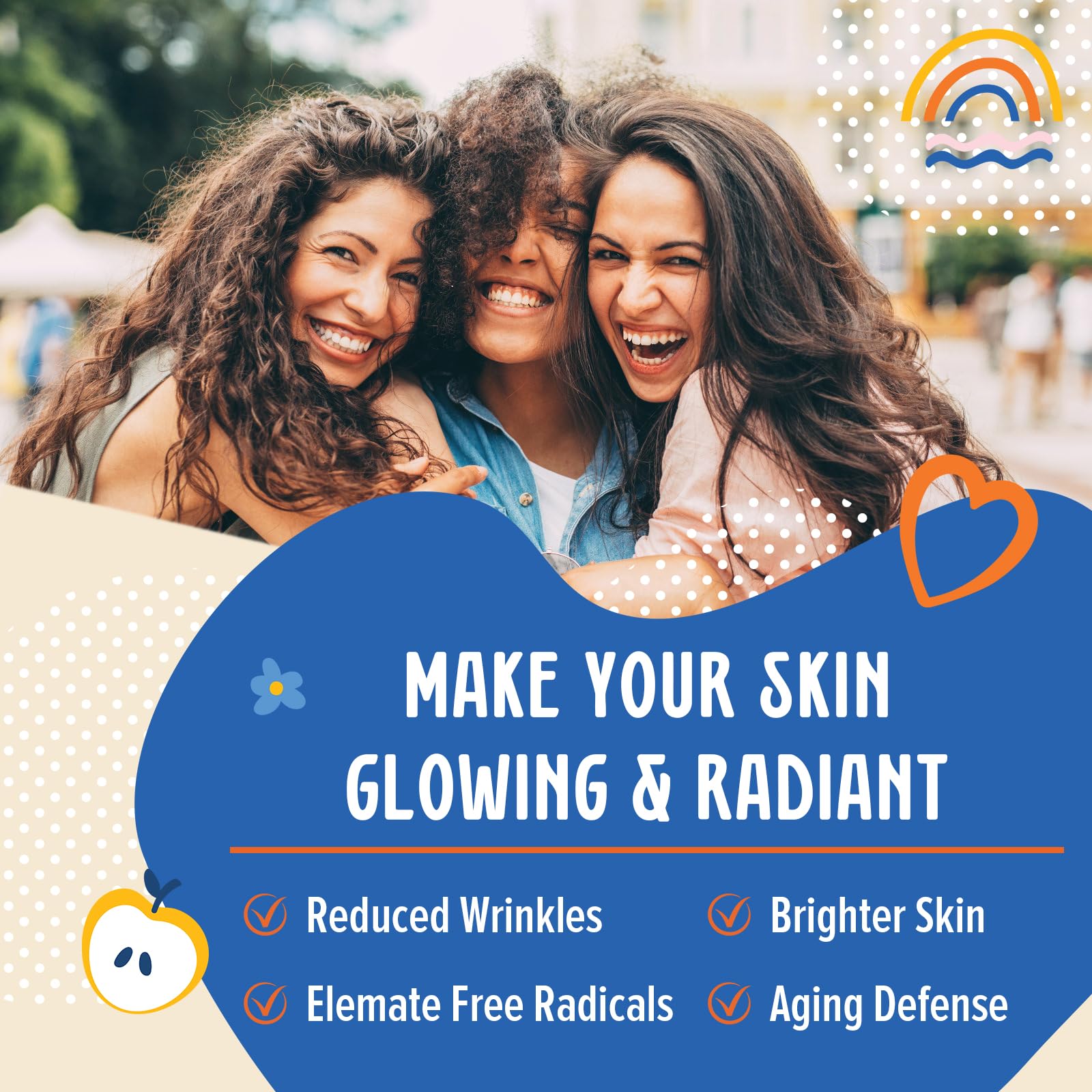 Concept image for aging defense and detox with glutathione