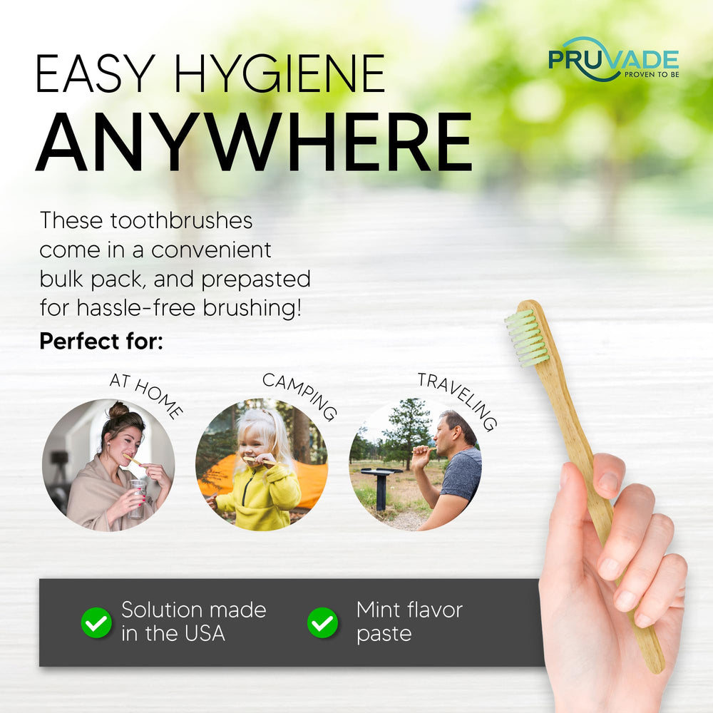 Travel-friendly disposable toothbrushes for on-the-go