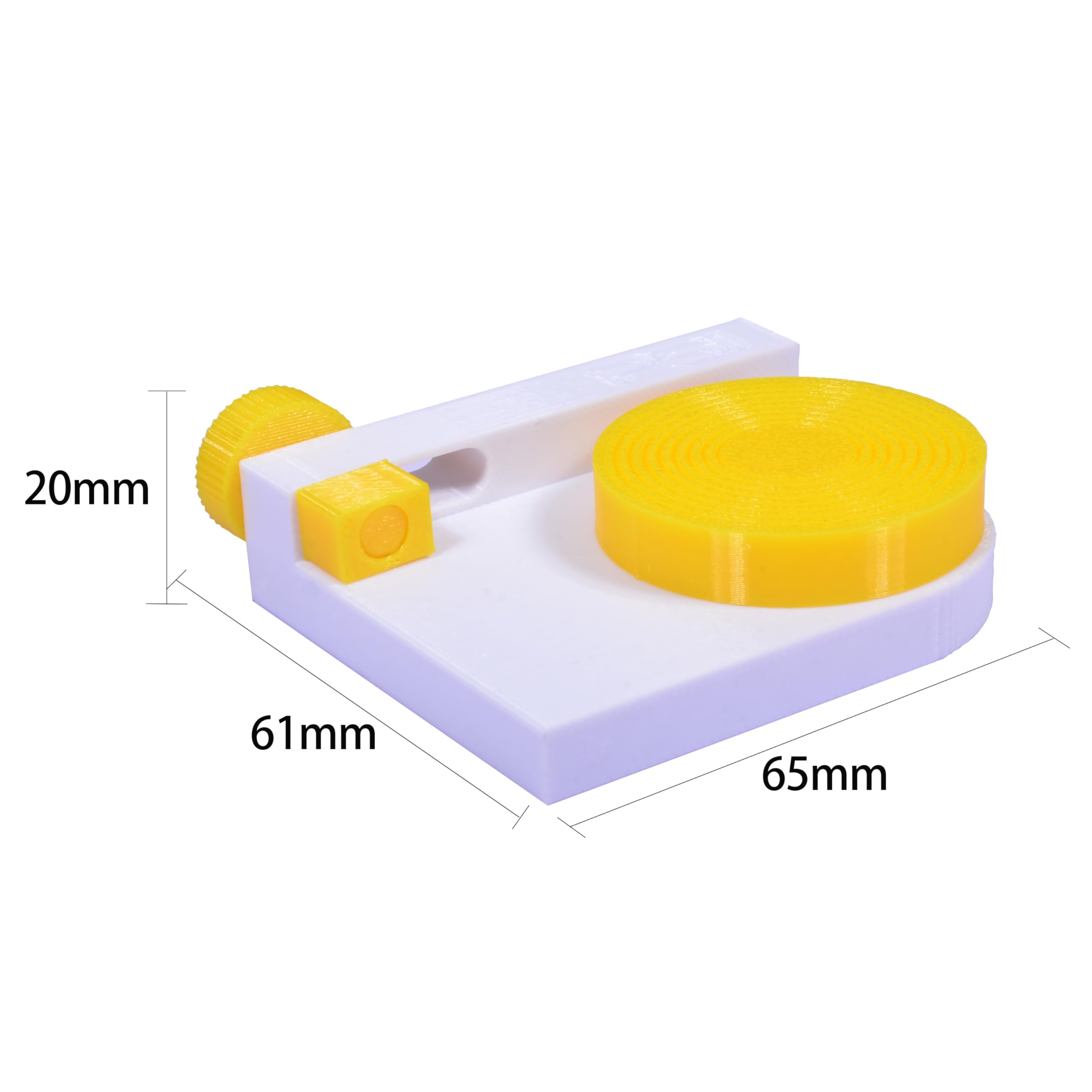 User adjusting eyeglass temple curvature using the tool