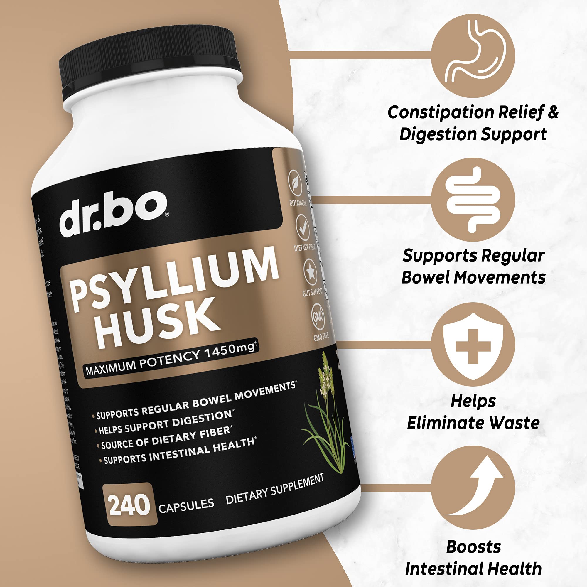 Capsules supporting regularity and digestion