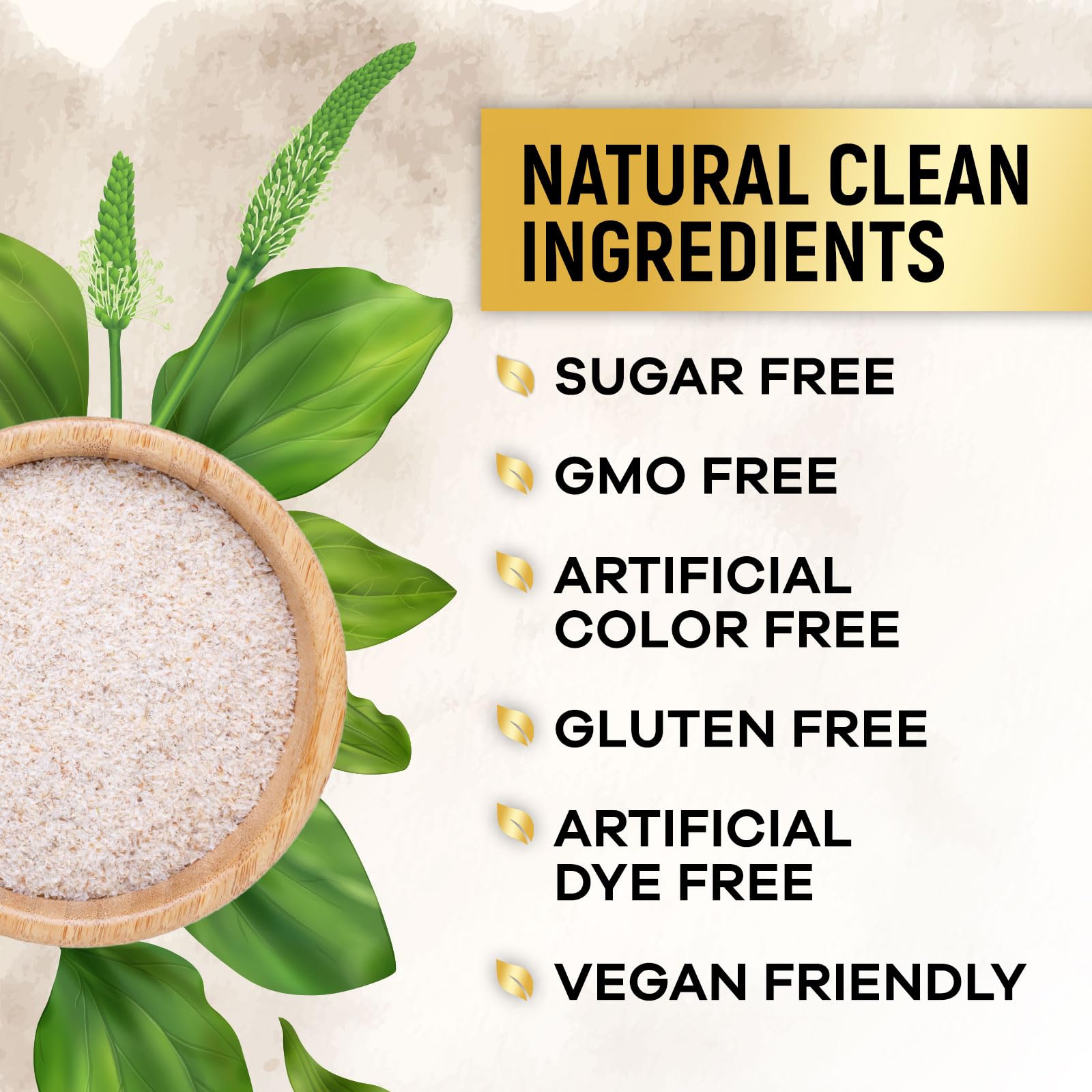 Daily psyllium fiber supplement for digestion and regularity