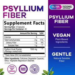 Close-up of psyllium husk capsules for daily digestive health