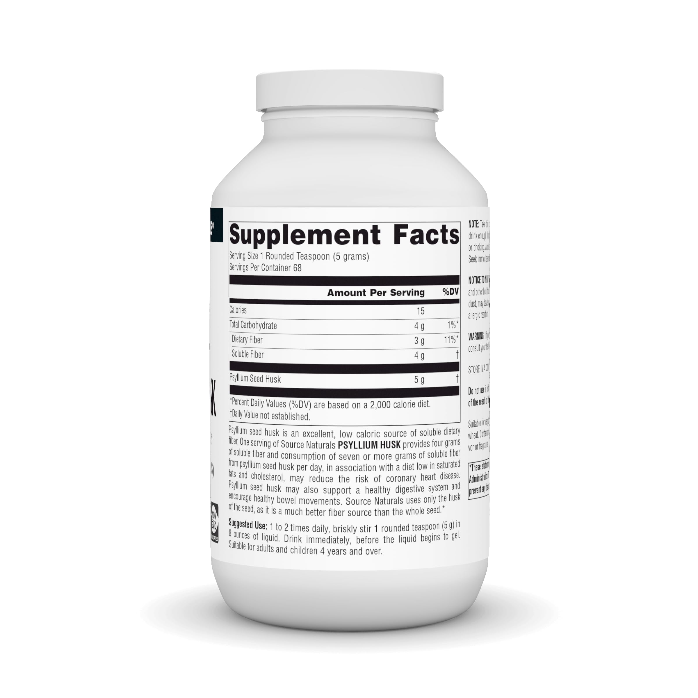 Psyllium Husk Powder packaging and label