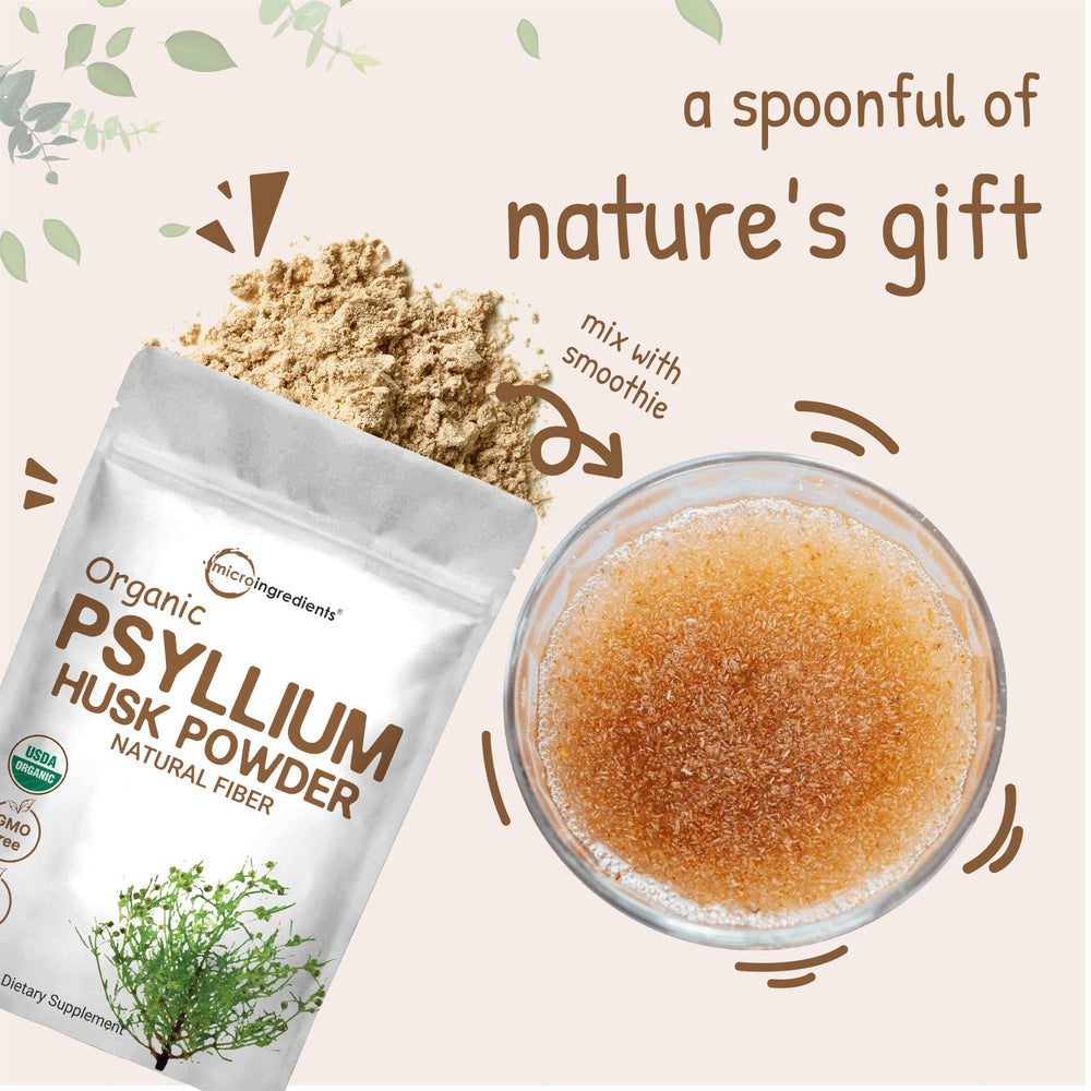 Approximately 181 servings of unflavored psyllium powder