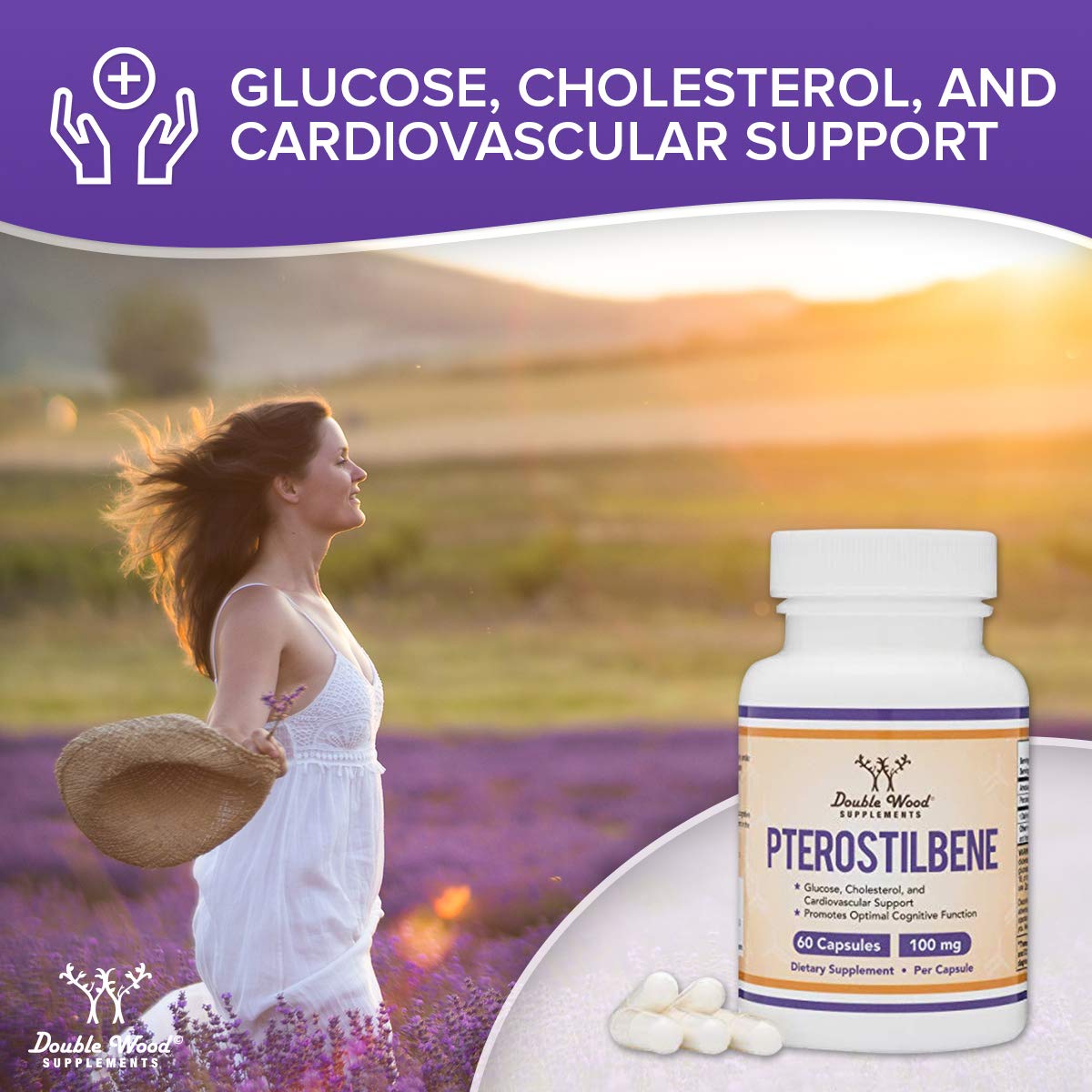 Third-party testing seal for Pterostilbene capsules
