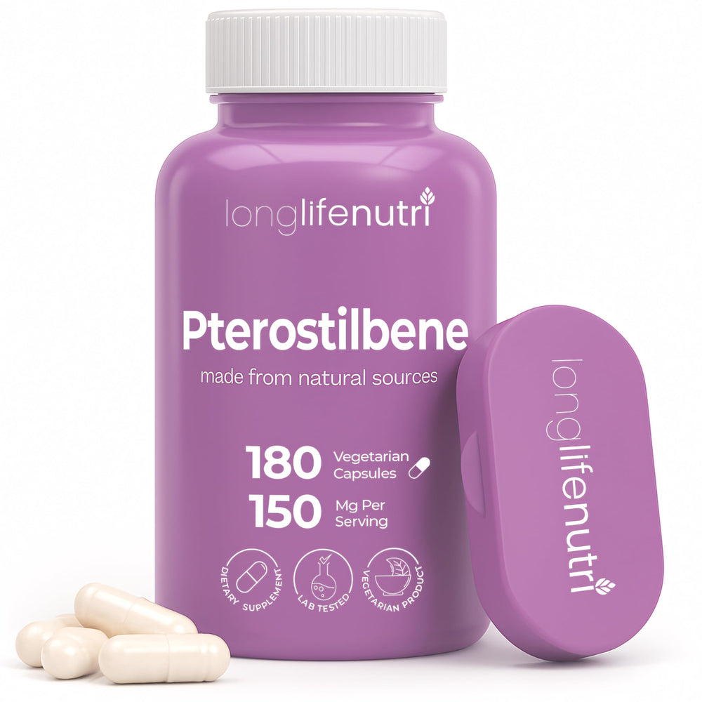 Pterostilbene 150mg bottle front view