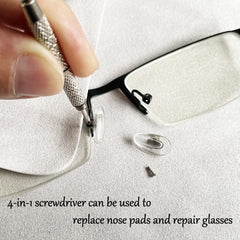 Close-up of soft silicone nose pads for comfort