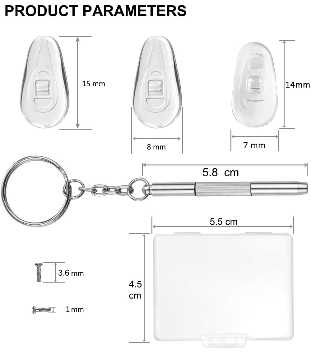 3-in-1 micro screwdriver for nose pad installation