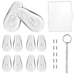PTSLKHN air chamber eyeglass nose pads 15x8mm set of five