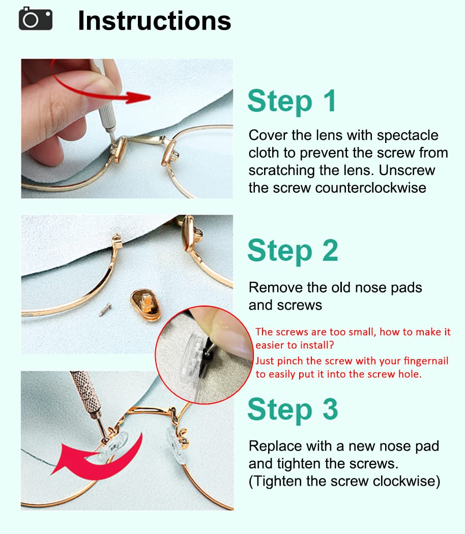 Compatibility guide for most eyeglasses