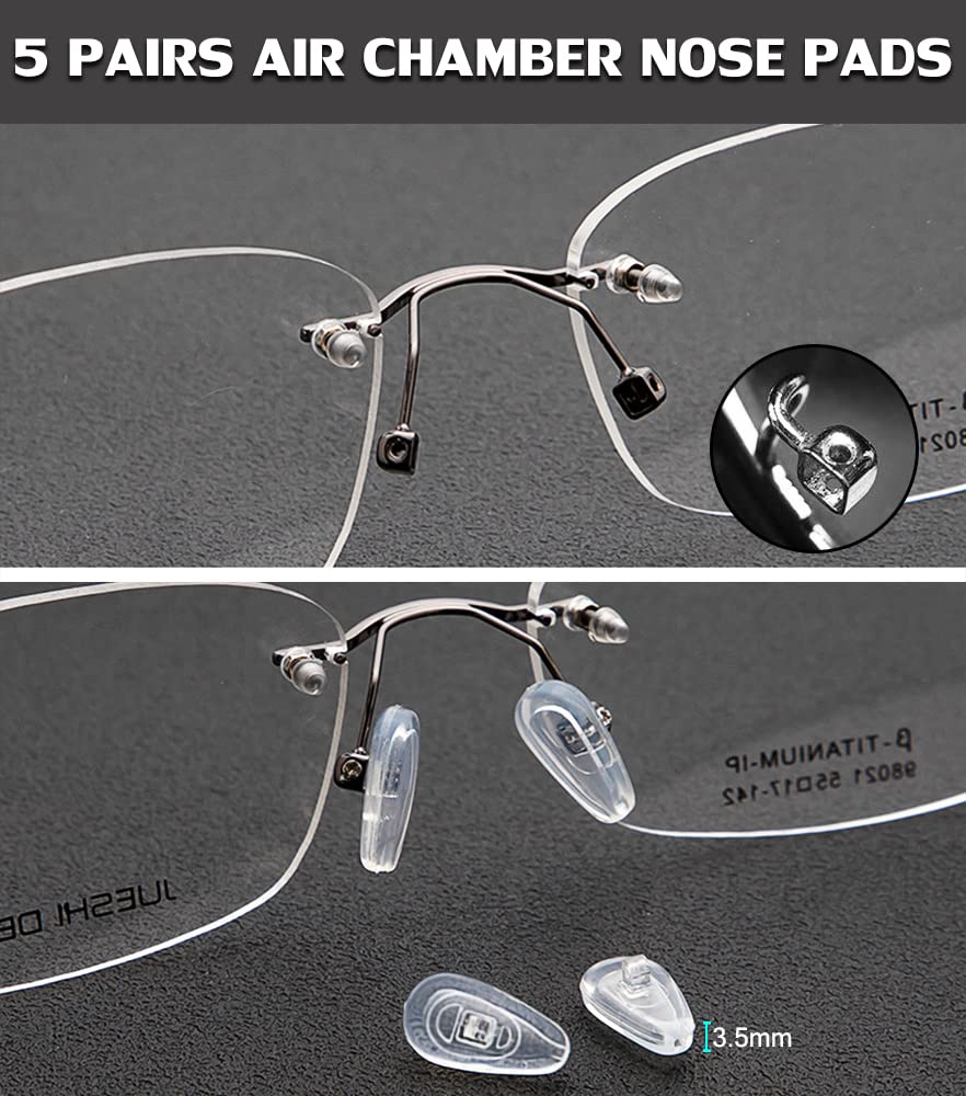 Regular silicone eyeglass nose pads
