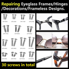 S2 material screwdriver bits for durable eyeglass repairs