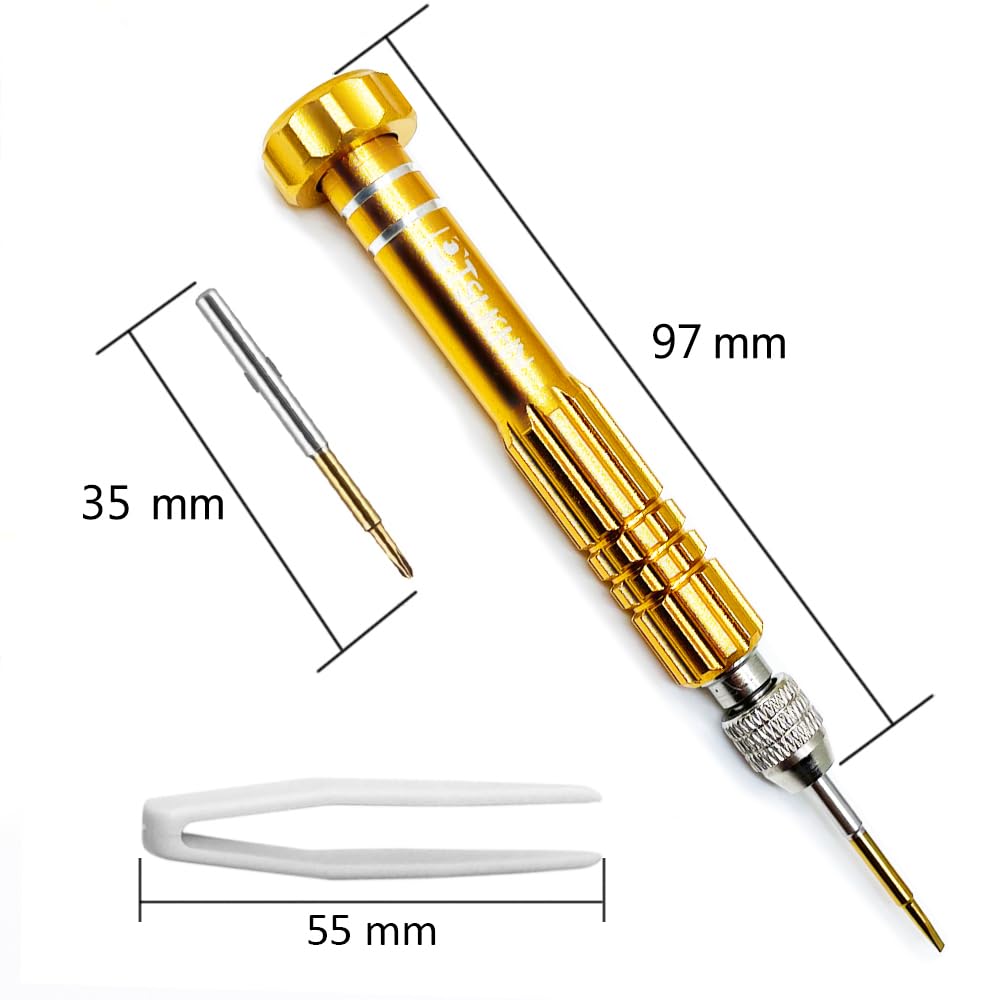 Compact eyeglass repair tool set ready for home maintenance