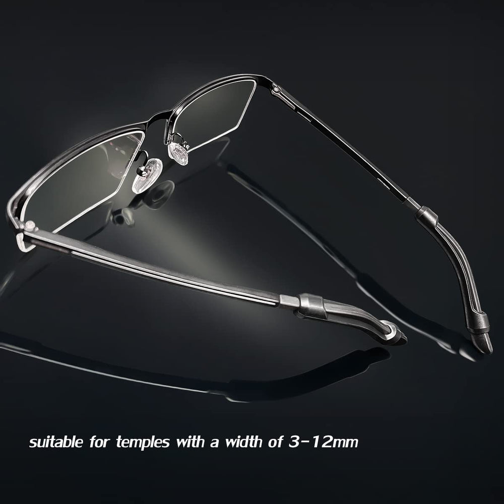 Universal fit for temple widths 0.15 to 0.4 inches