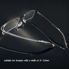Universal fit for temple widths 0.15 to 0.4 inches