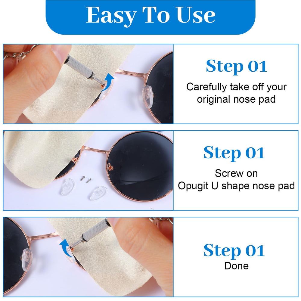 Close-up of soft silicone nose pads