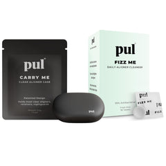 PUL Aligner Care Bundle including 96 cleaner tablets and gray case