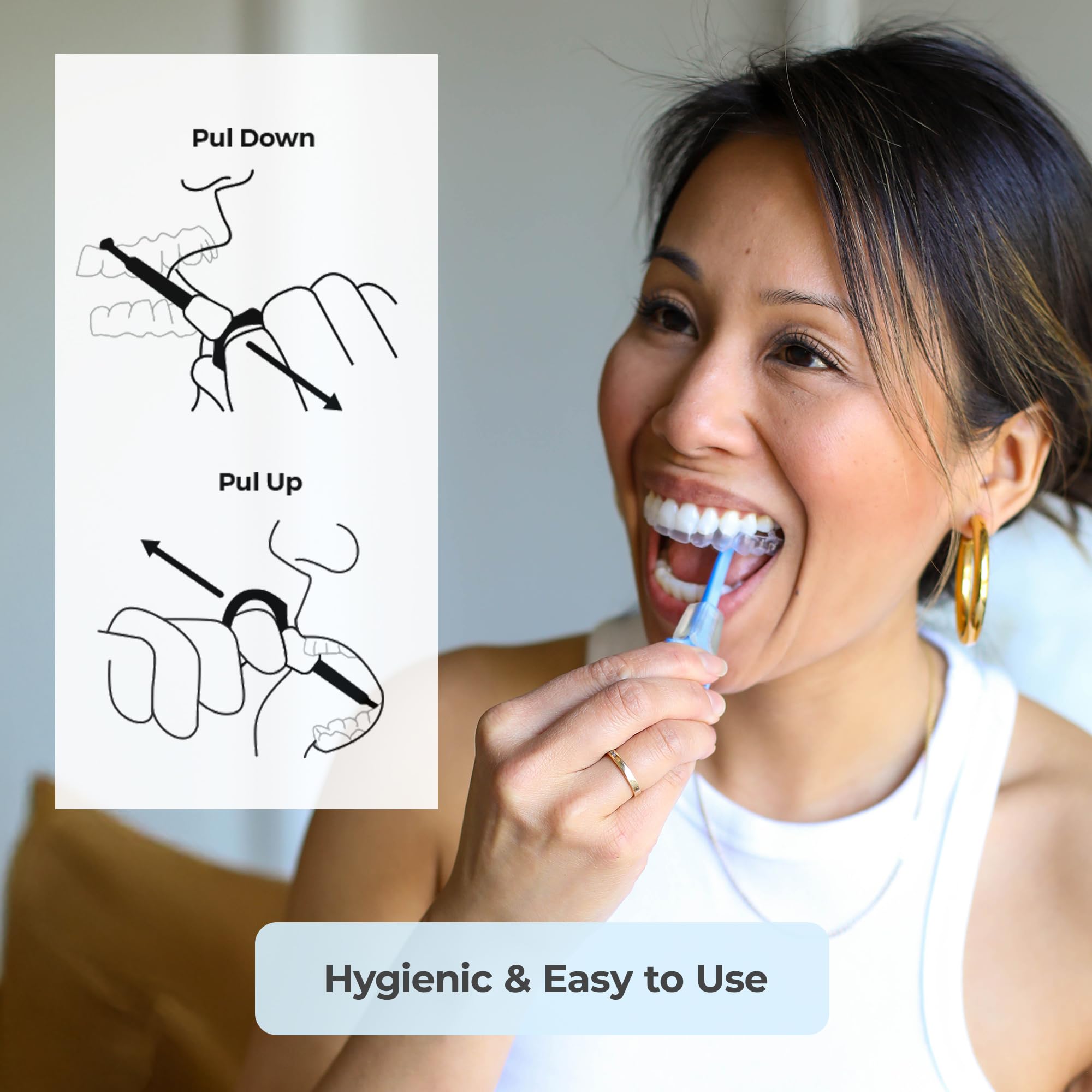 Denture and night guard alongside cleaning tablets