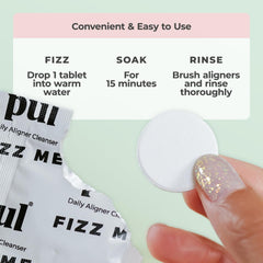 Aligners and case included in the bundle